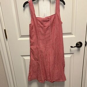 Abercrombie Kids Red Checkered Dress